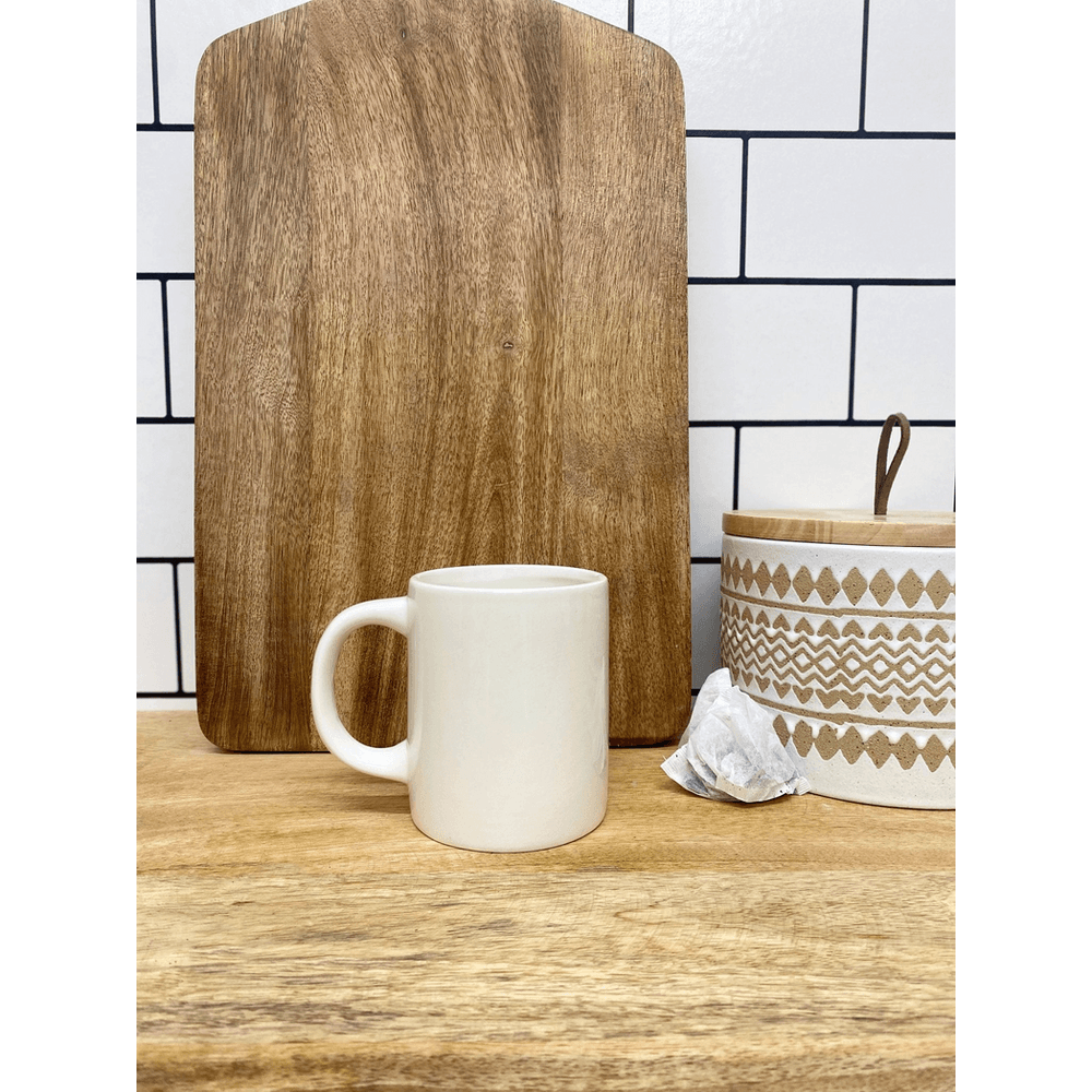 image-Cream Ceramic Embossed Bee Mug
