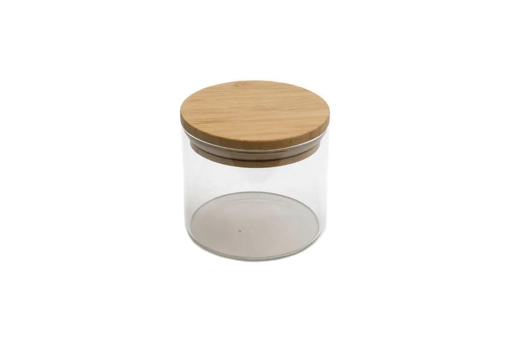 image-Glass Jar With Bamboo Lid 8cm