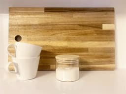 image-Glass Jar With Bamboo Lid 8cm