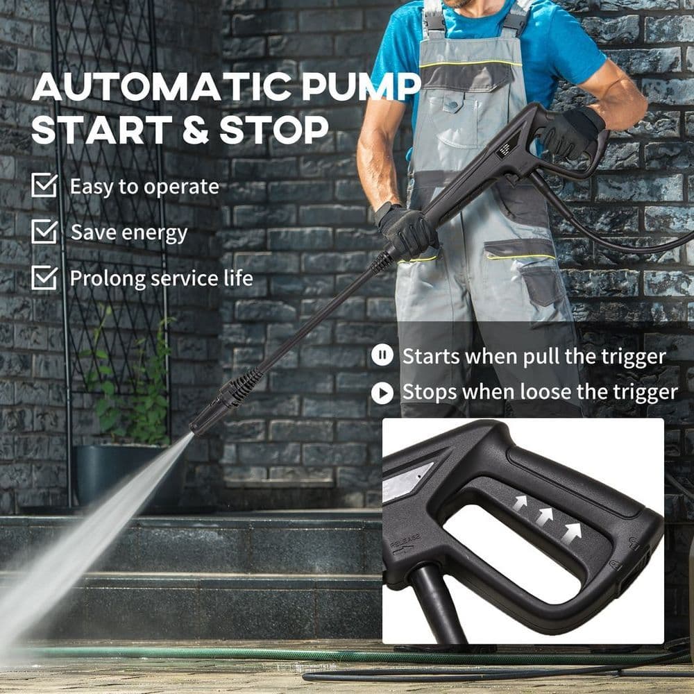 image-DURHAND High-Performance Power Washer 1800W, 150 Bar, 510 L/h, for Garden, Car