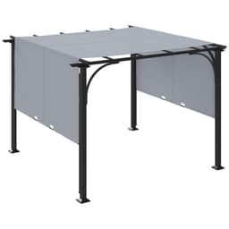image-Outsunny Outdoor Retractable Pergola Garden Sun Shade Patio Canopy Shelter