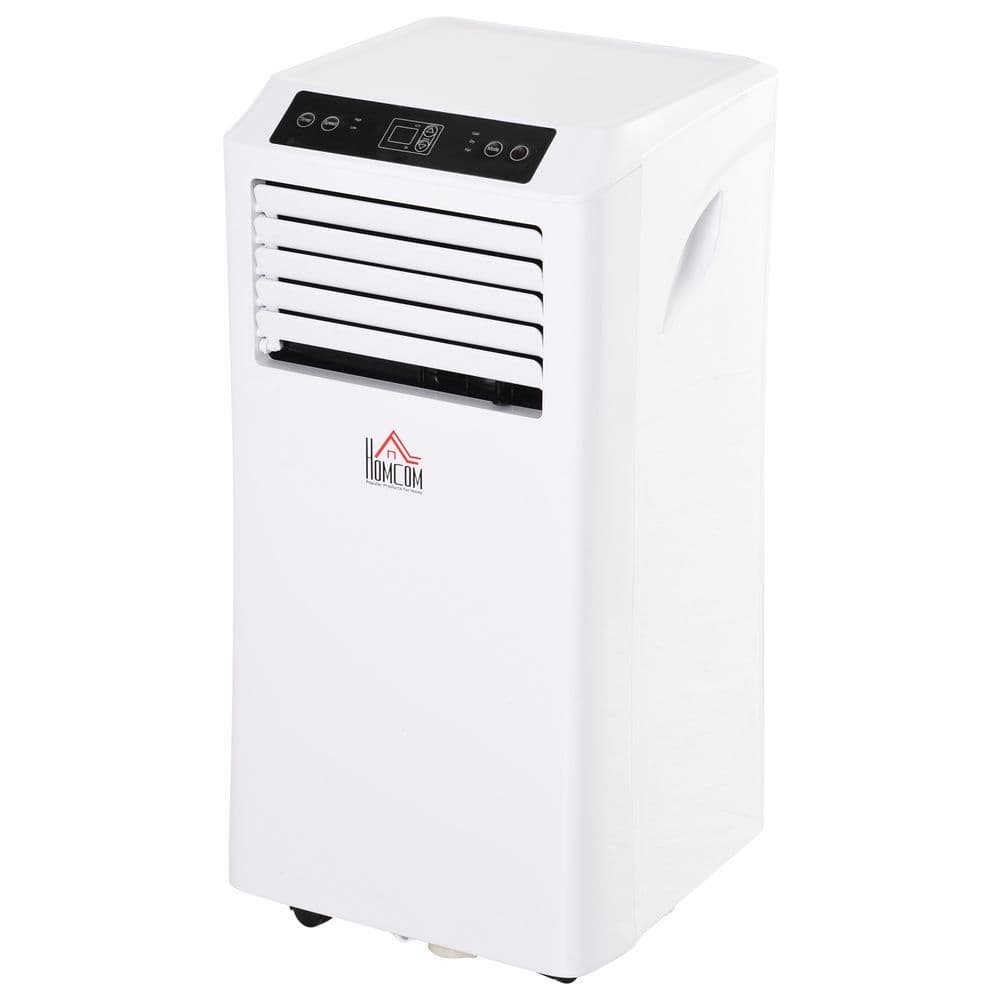 image-HOMCOM Mobile Air Conditioner W/ RC Cooling Sleeping Mode Portable White 1080W