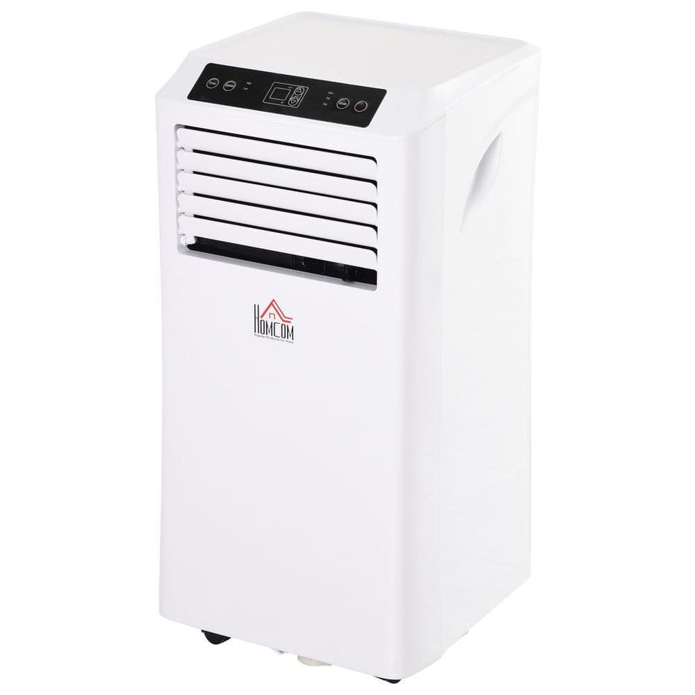 image-HOMCOM Mobile Air Conditioner W/ RC Cooling Sleeping Mode Portable White 1080W