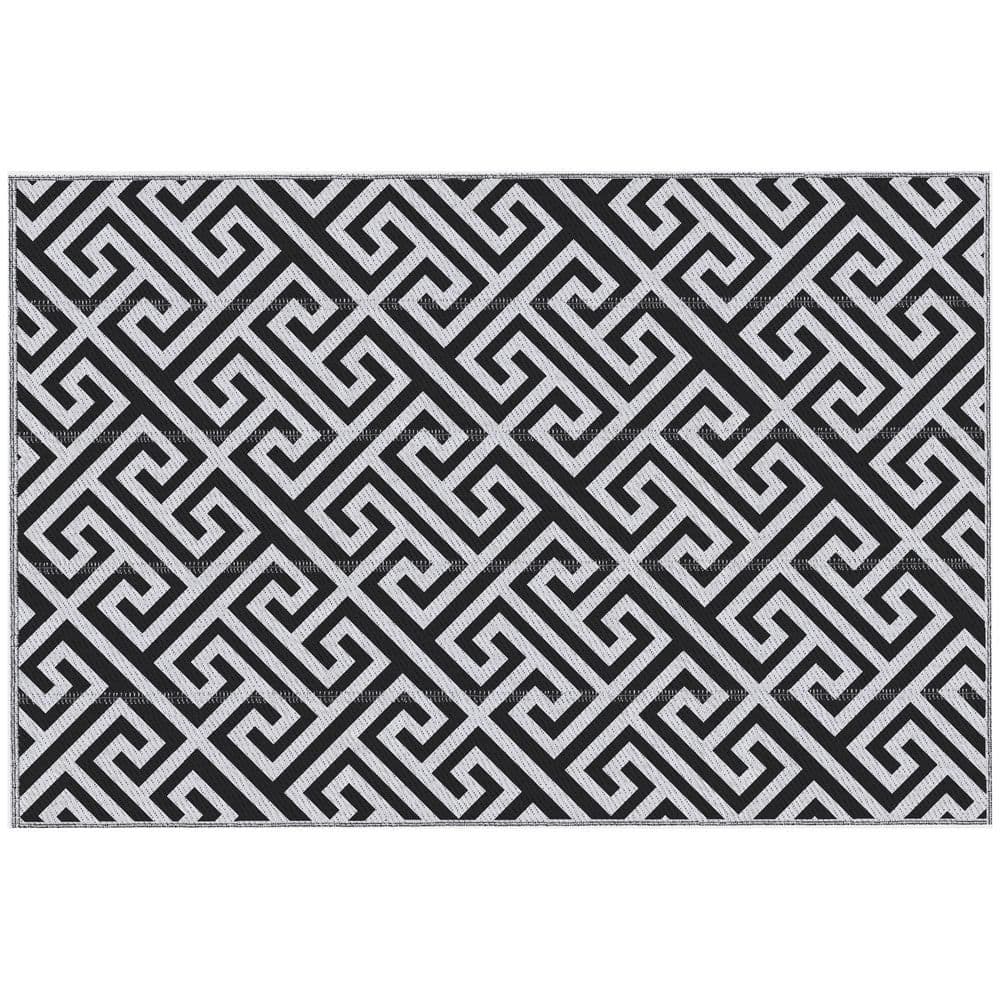 image-Outsunny 182x274cm Reversible Outdoor Rug Portable Plastic Straw RV Camping Mat