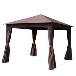 image-Outsunny 3m x 3m Garden Metal Gazebo Marquee Party Tent Canopy Shelter Pavilion