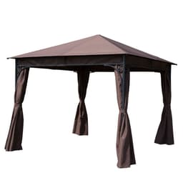 image-Outsunny 3m x 3m Garden Metal Gazebo Marquee Party Tent Canopy Shelter Pavilion