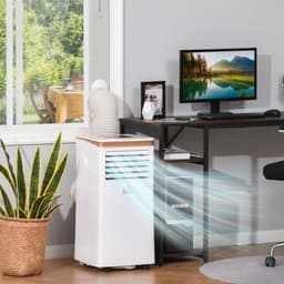 image-HOMCOM 10000 BTU Portable Air Conditioner 4 Modes LED Display Timer Home Office
