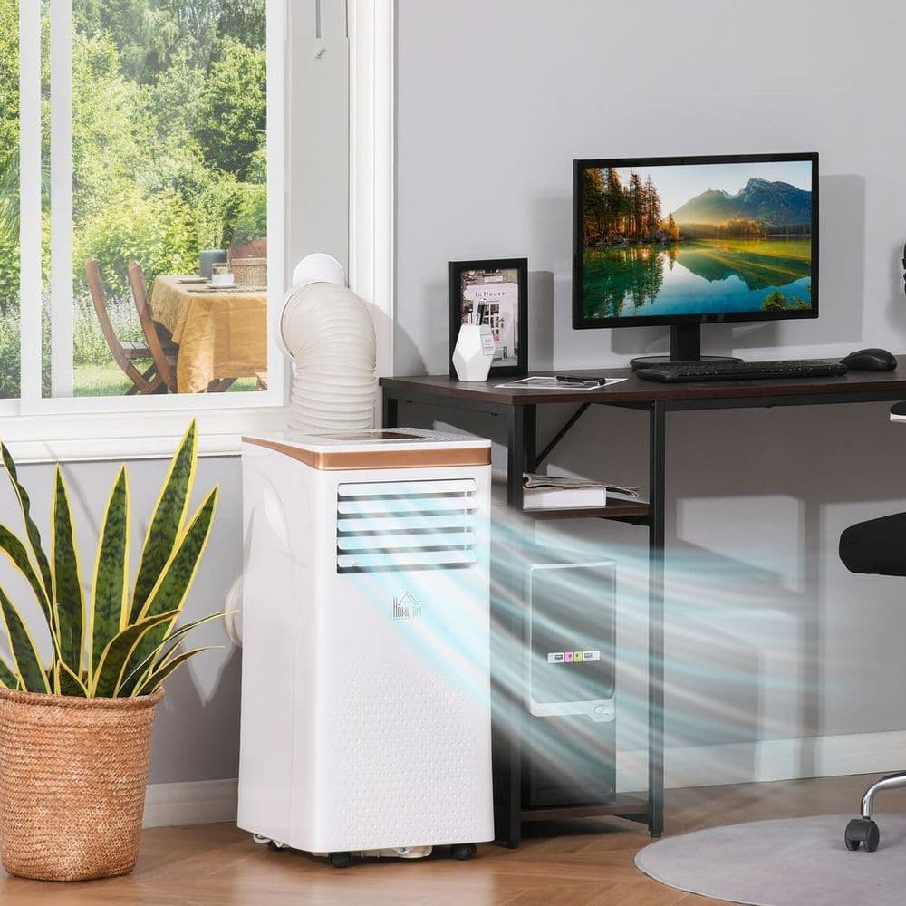 image-HOMCOM 10000 BTU Portable Air Conditioner 4 Modes LED Display Timer Home Office