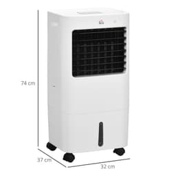 image-HOMCOM Evaporative Portable Air Cooler Cooling Fan Humidifier for Home Office