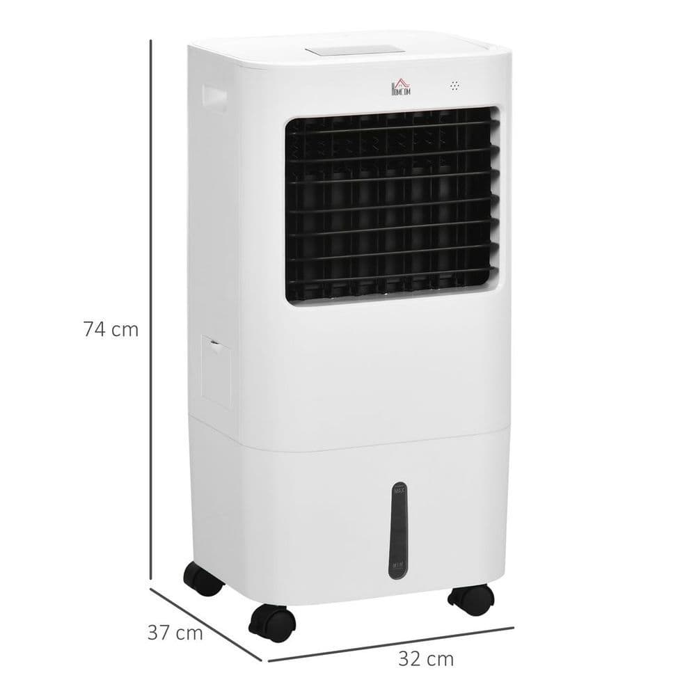 image-HOMCOM Evaporative Portable Air Cooler Cooling Fan Humidifier for Home Office
