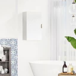 image-kleankin Bathroom Wall Cabinet with Adjustable Shelves for Hallway, Living Room