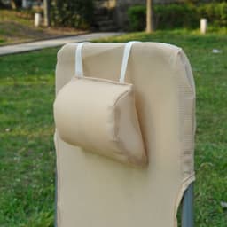 image-Outsunny Adjustable Sun Bed Garden Lounger Recliner Relaxing Camping Beige