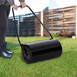 image-DURHAND Heavy Duty Garden Lawn Roller Push Tow Water Sand Filled 46L Equipment