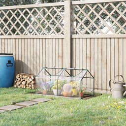 image-Outsunny Greenhouse Plants Foil Tomato Vegetable House W/ 2 Windows Clear