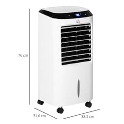 image-HOMCOM Portable Air Cooler, Evaporative Anion Ice Cooling Fan Humidifier Unit