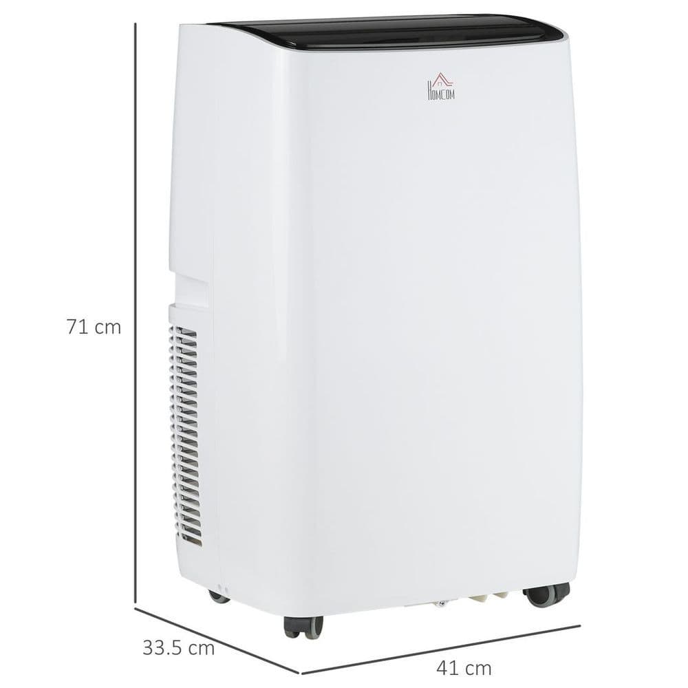 image-HOMCOM 14,000 BTU Portable Air Conditioner Unit with Remote, 24H Timer, 40m