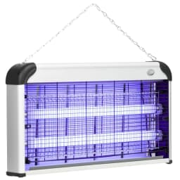 image-Outsunny 30W Mosquito Insect Killer Pest Bug Trap Lamp UV Fly Zapper Silver