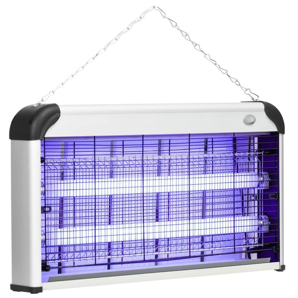 image-Outsunny 30W Mosquito Insect Killer Pest Bug Trap Lamp UV Fly Zapper Silver