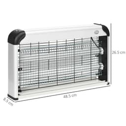 image-Outsunny 30W Mosquito Insect Killer Pest Bug Trap Lamp UV Fly Zapper Silver
