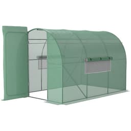 image-Outsunny 3 x 2M Reinforced Walk-in Polytunnel Garden Greenhouse Steel Frame