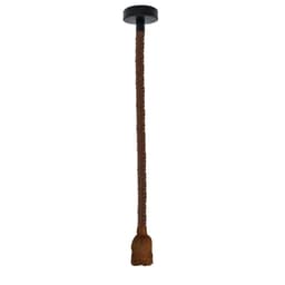image-Vintage Ceiling Pendant Light 1m Lamp Hemp Rope Hanging Lamp Lights Metal E27