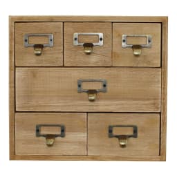 image-6 Drawer Storage Unit, Trinket Drawers