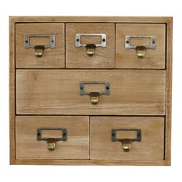 image-6 Drawer Storage Unit, Trinket Drawers