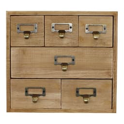 image-6 Drawer Storage Unit, Trinket Drawers