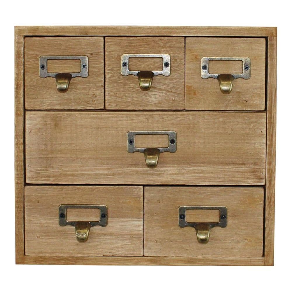 image-6 Drawer Storage Unit, Trinket Drawers