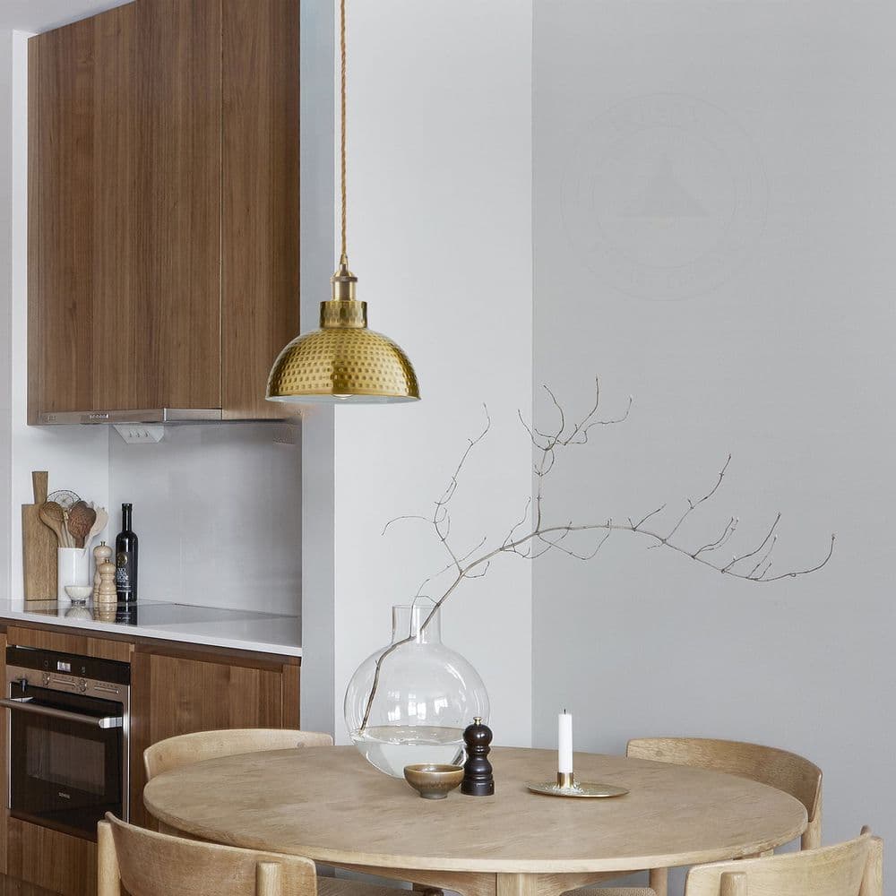 image-2 Pack Vintage Industrial Yellow Brass Ceiling Pendant Light Metal Shade Hanging Lamp