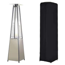 image-10.5KW Patio Gas Heater Outdoor Pyramid Propanes Heater w/ Cover