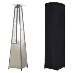 image-10.5KW Patio Gas Heater Outdoor Pyramid Propanes Heater w/ Cover