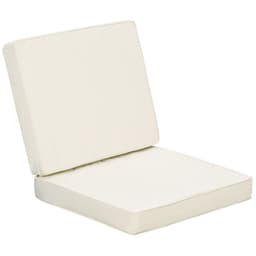 image-Outdoor Seat and Back Cushion Set Replacement Cushions, Cream White