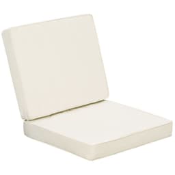 image-Outdoor Seat and Back Cushion Set Replacement Cushions, Cream White
