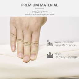 image-Outdoor Seat and Back Cushion Set Replacement Cushions, Cream White