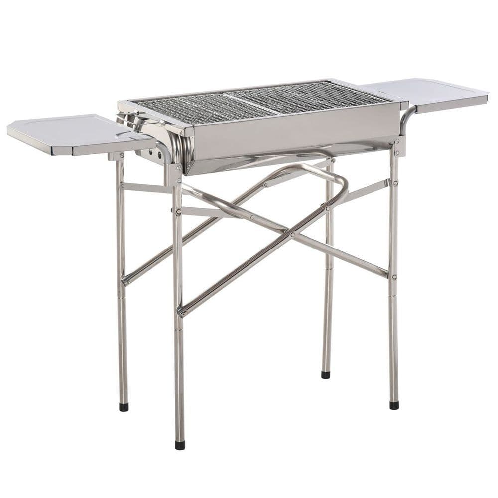 image-BBQ Charcoal Barbecue Grill Outdoor Garden Picnic Stainless Steel New
