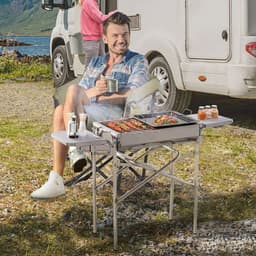 image-BBQ Charcoal Barbecue Grill Outdoor Garden Picnic Stainless Steel New