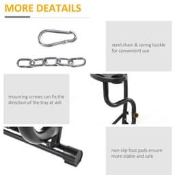 image-Hammock Chair Stand Only Heavy Duty Metal C-Stand Indoor or Outdoor