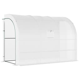 image-300 x 150 x 213 Plant Greenhouse Garden Nursery w/ Cover Window, White