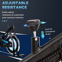 image-8kg Flywheel Stationary Exercise Bike Indoor Cycling Cardio Workout Bike