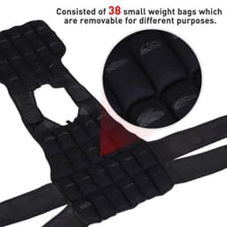 image-10KGS Adjustable Weight Vest Running Gym Training Weight Loss, Black