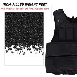 image-10KGS Adjustable Weight Vest Running Gym Training Weight Loss, Black