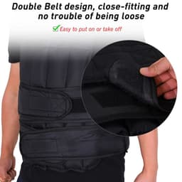 image-10KGS Adjustable Weight Vest Running Gym Training Weight Loss, Black
