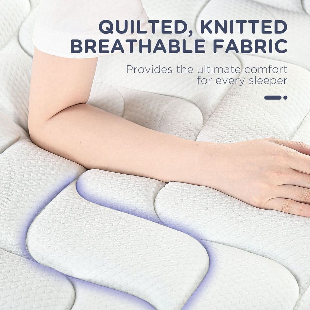 image-King Mattress W/ Breathable Foam Pocket Innerspring 200cmx150cmx22.5cm