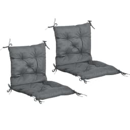 image-Set of 2 Garden Chair Cushions Seat Pad for Outdoor & Indoor Use