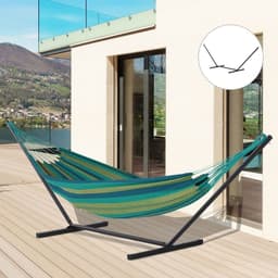image-3.6m Long Metal Hammock Stand Frame Replacement Garden Outdoor Patio