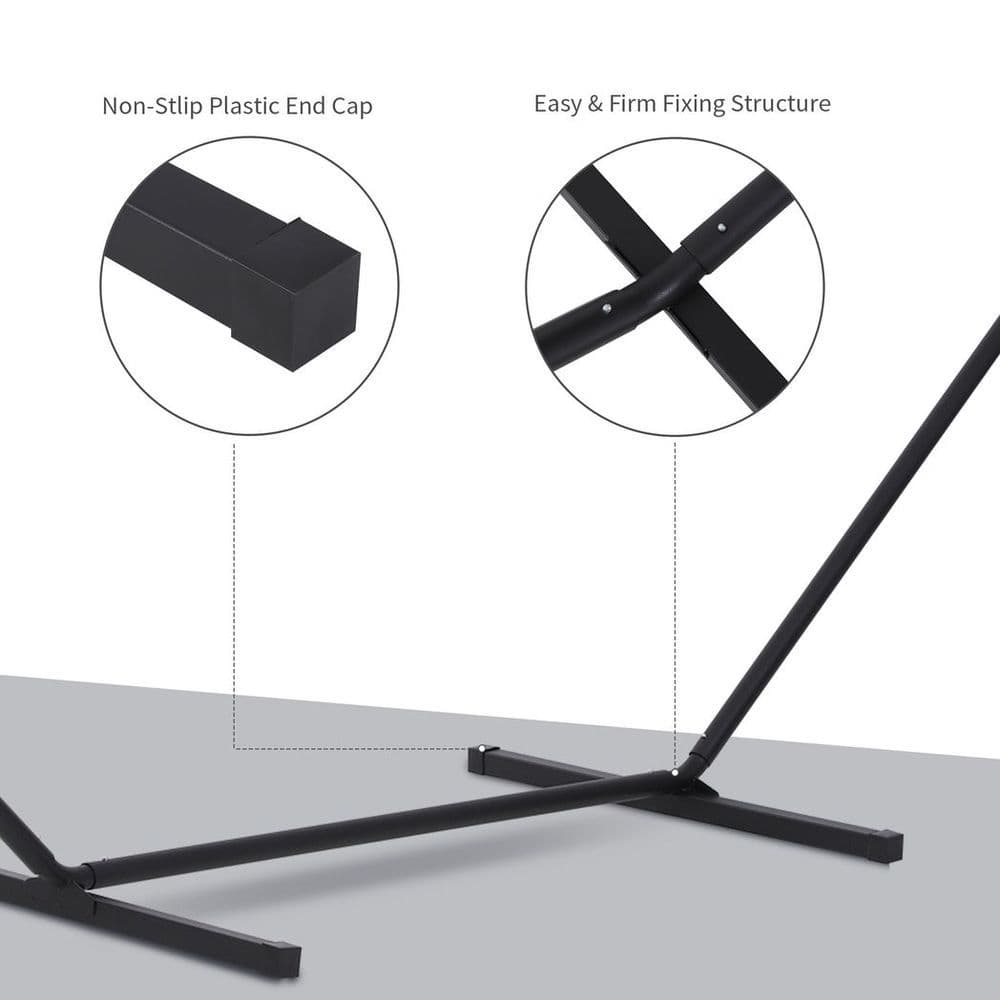 image-3.6m Long Metal Hammock Stand Frame Replacement Garden Outdoor Patio