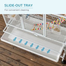 image-3 Tier Bird Cage W/ Stand Toy, for Canary Finch Cockatiel Parakeet Budgie