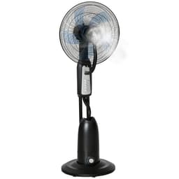 image-Pedestal Fan with Water Mist Spray Standing Fan w/ 2.8L Water Tank Black