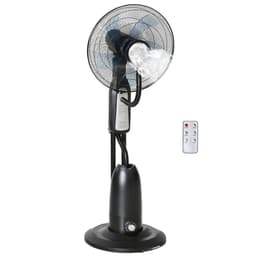 image-Pedestal Fan with Water Mist Spray Standing Fan w/ 2.8L Water Tank Black